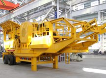 Tyre Type Counterattack Mobile Crusher Station